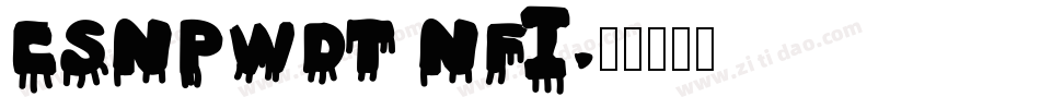 CSNPWDT NFI字体转换
